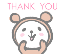 Kawaii Teddy Bear (English ver.) sticker #7591867