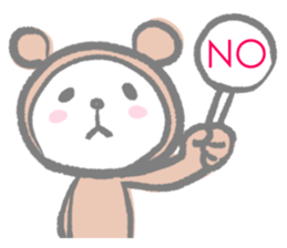 Kawaii Teddy Bear (English ver.) sticker #7591883