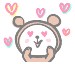 Kawaii Teddy Bear (English ver.) sticker #7591885