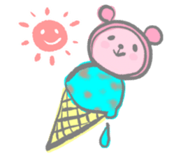 Kawaii Teddy Bear (English ver.) sticker #7591887