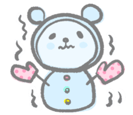 Kawaii Teddy Bear (English ver.) sticker #7591888