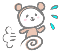 Kawaii Teddy Bear (English ver.) sticker #7591891