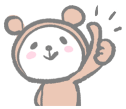 Kawaii Teddy Bear (English ver.) sticker #7591892