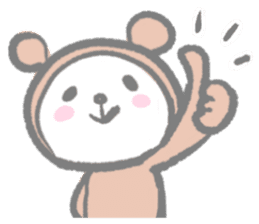 Kawaii Teddy Bear (English ver.) sticker #7591892