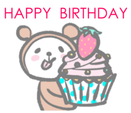 Kawaii Teddy Bear (English ver.) sticker #7591896