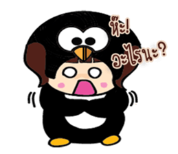 Black Penguin sticker #7592320