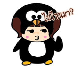 Black Penguin sticker #7592321