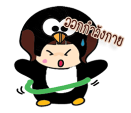 Black Penguin sticker #7592335