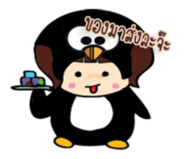 Black Penguin sticker #7592336