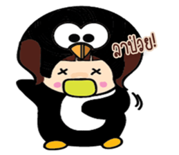 Black Penguin sticker #7592339