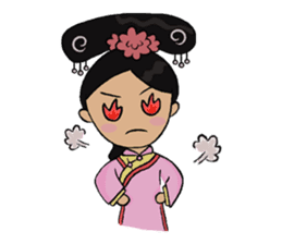 Lady of Qing Dynasty sticker #7592919