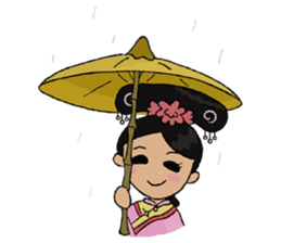 Lady of Qing Dynasty sticker #7592926