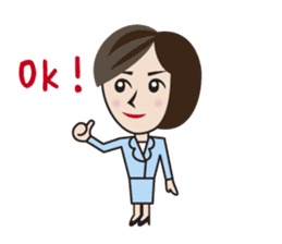 the office lady on a day who has that. sticker #7592941