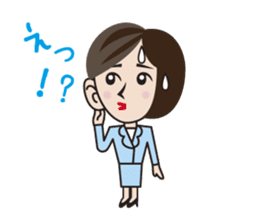 the office lady on a day who has that. sticker #7592942