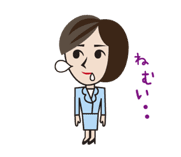 the office lady on a day who has that. sticker #7592946