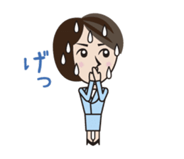 the office lady on a day who has that. sticker #7592947