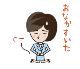 the office lady on a day who has that. sticker #7592948