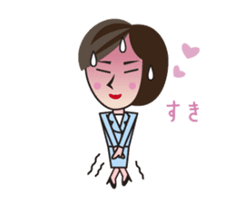 the office lady on a day who has that. sticker #7592950