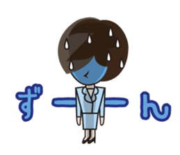 the office lady on a day who has that. sticker #7592964