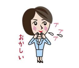 the office lady on a day who has that. sticker #7592974