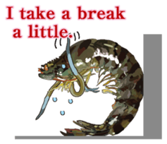 Prawn 1 English version sticker #7594165