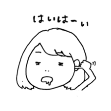 Normal girl's Sticker sticker #7594540