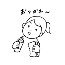 Normal girl's Sticker by xiangxiang sticker #7594544