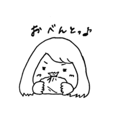 Normal girl's Sticker by xiangxiang sticker #7594549