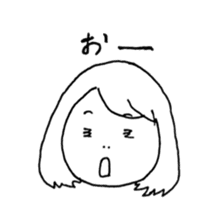 Normal girl's Sticker by xiangxiang sticker #7594558