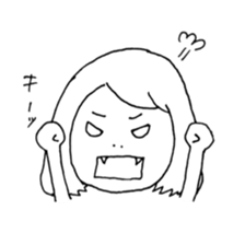 Normal girl's Sticker sticker #7594572