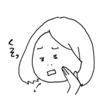 Normal girl's Sticker sticker #7594578