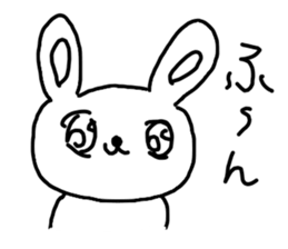 The losing heart Rabbit sticker #7594906