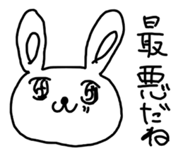 The losing heart Rabbit sticker #7594908