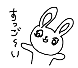 The losing heart Rabbit sticker #7594935