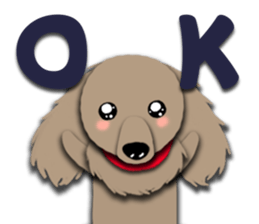 Dachshund says what? sticker #7595100