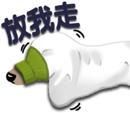 Dachshund says what? sticker #7595105