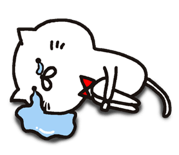 white cat maomao 2 Thaiwanese (Chinese) sticker #7596308