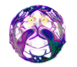 TAIWANESE Japanese with smile monster sticker #7596422