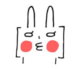 Brackets Rabbit sticker #7596660
