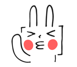 Brackets Rabbit sticker #7596661