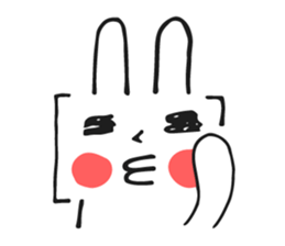 Brackets Rabbit sticker #7596668