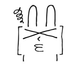 Brackets Rabbit sticker #7596680