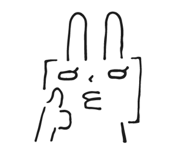 Brackets Rabbit sticker #7596687