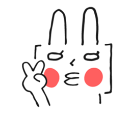 Brackets Rabbit sticker #7596690