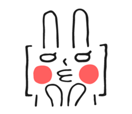 Brackets Rabbit sticker #7596694