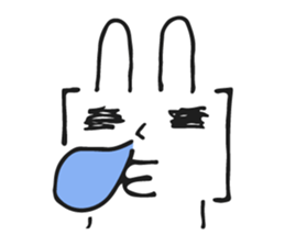 Brackets Rabbit sticker #7596698