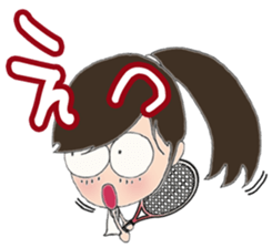 I love tennis, girl sticker #7596862