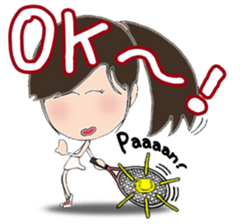 I love tennis, girl sticker #7596865