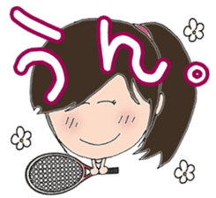 I love tennis, girl sticker #7596866