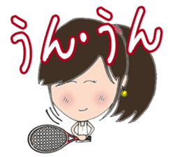 I love tennis, girl sticker #7596868